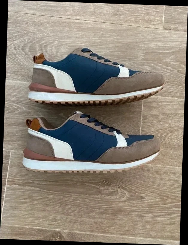 Men's blue gray sneakers | 41 – photo 2